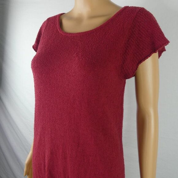 Madewell Tie Front Marin Tee Ribbed Cap Sleeve Textured T Shirt Top Blouse Small - Picture 2 of 9